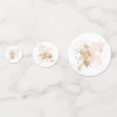 ピンクと金ゴールド440歳の誕生日 コンフェッティ (裏面)