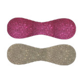 ピンクと金ゴールド・スパークル・ガールズ・野球 野球ボール (パネル)