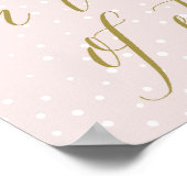 ピンクと金ゴールド | 永遠の瀬戸際に生きる ポスター (角)