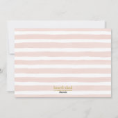 ピンクと金ゴールドXOXOバレンタインデーの写真 シーズンカード (裏面)