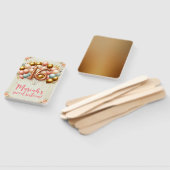 ピンクと金色の甘い16歳の誕生日パーティー ハンドファン (組立なし)