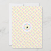 ピンクと青い赤ちゃんのシャワー- 招待状 (裏面)