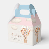 ピンクと青のクマの風船の好意ボックス フェイバーボックス (裏面サイド)