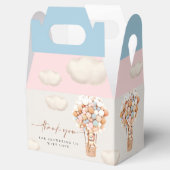 ピンクと青のクマの風船の好意ボックス フェイバーボックス (オープン)