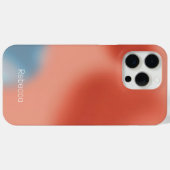 ピンクと青のグラデーションの泡 Case-Mate iPhoneケース (裏面 (横))