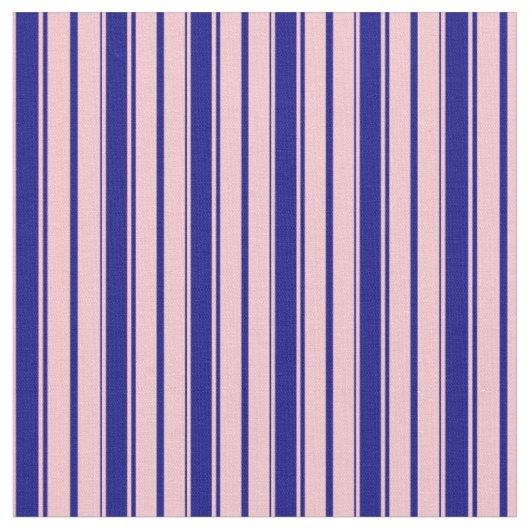 ピンクと青のストライプ/線のパターン ファブリック (クローズアップ)