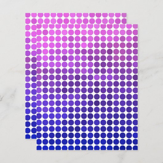 ピンクと青のドット (正面/裏面)