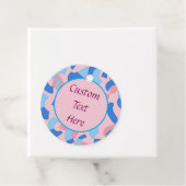 ピンクと青のドードルパターン フェイバータグ (インサイチュ)