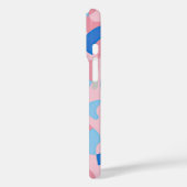 ピンクと青のドードルパターン Case-Mate iPhoneケース (裏面 / 左)