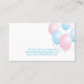 ピンクと青のバルーン 名刺 (裏面)