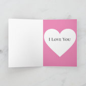 ピンクと青のバレンタイン·ペア シーズンカード (内部)