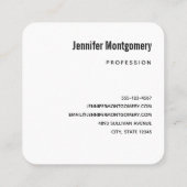 ピンクと青のパステルグラデーションスカイ スクエア名刺 (裏面)