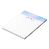 ピンクと青のパステルグラデーションスカイ ノートパッド (回転)