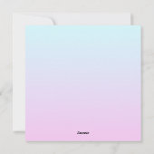 ピンクと青のパステルグラデーション背景 シーズンカード (裏面)