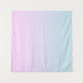 ピンクと青のパステルグラデーション背景 タペストリー (正面(横))