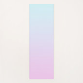 ピンクと青のパステルグラデーション背景 ヨガマット (正面)