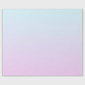 ピンクと青のパステルグラデーション背景 ラッピングペーパー (フラット)