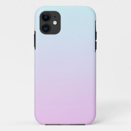 ピンクと青のパステルグラデーション背景 iPhone 11 ケース