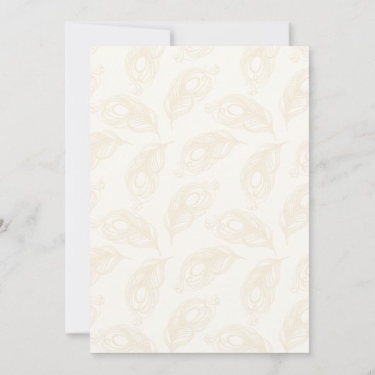 ピンクと青のメルディのマンダラかわいいインディアンの女の子 招待状 (裏面)