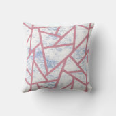 ピンクと青のモザイク模様 クッション (裏面)