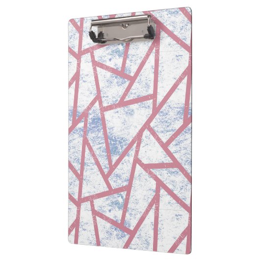 ピンクと青のモザイク模様 クリップボード (左)