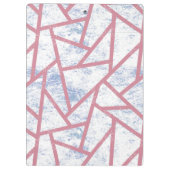 ピンクと青のモザイク模様 クリップボード (裏面)