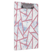 ピンクと青のモザイク模様 クリップボード (右)