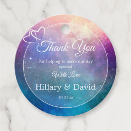 ピンクと青の星雲 フェイバータグ