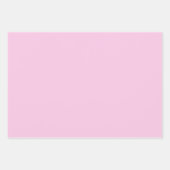 ピンクと青の水色のバラパターン ラッピングペーパーシート (正面3)