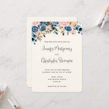 ピンクと青の水色の花結婚の色