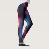 ピンクと青の煙が渦巻く レギンス (右)