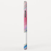 ピンクと青の瑪瑙の石模様 Case-Mate iPhoneケース (裏面/右)