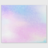 ピンクと青の背景 ラッピングペーパー (フラット)