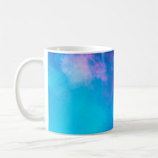 ピンクと青の色の煙 | Zazzle_Growstore コーヒーマグカップ (左)