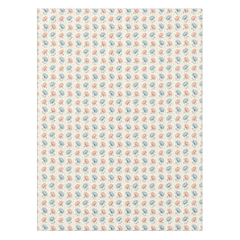 ピンクと青の花の正方形 テーブルクロス