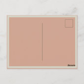 ピンクと青の花を髪に飾ったビクトリア時代の貴婦人 ポストカード (裏面)