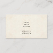 ピンクと青の花枠のファンシープロフェッショナル 名刺 (裏面)