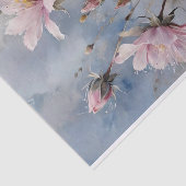 ピンクと青の花水色の切り離し 薄葉紙 (詳細)