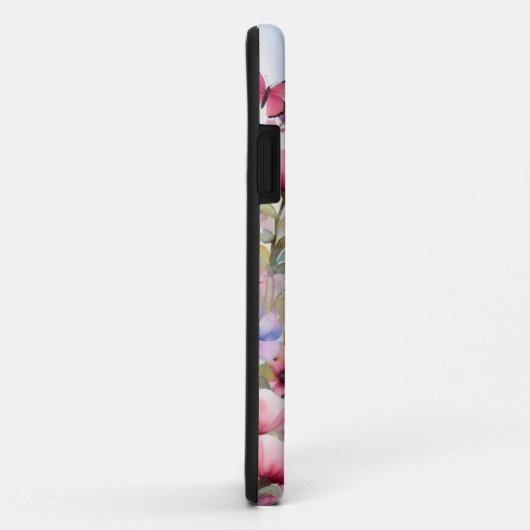 ピンクと青の蝶iPhone / iPadケース Case-Mate iPhoneケース (裏面/右)