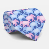 ピンクと青の象の性別がパーティーの父を明かす ネクタイ (ロール)