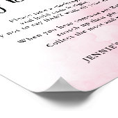 ピンクと青の赤ちゃんシャワー言わないベビーゲーム ポスター (角)