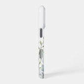 ピンクと青の野花 iPhoneケース (右側面)