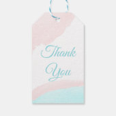 ピンクと青の風船の少年または少女の性別が明らかになる ギフトタグ (裏面)