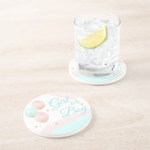 ピンクと青の風船の少年または少女の性別が明らかになる コースター (側面)