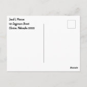 ピンクと青の鹿の性別の表示 ポストカード (裏面)