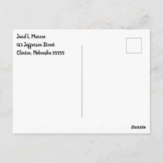 ピンクと青の鹿の性別の表示 ポストカード (裏面)