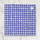 ピンクと青のChinoiserie Ginger Jarギフトラベル フェイバータグ (裏面)