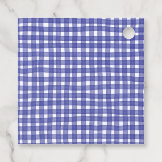 ピンクと青のChinoiserie Ginger Jarギフトラベル フェイバータグ (裏面)