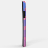 ピンクと青、ピンクのグラデーションハート Case-Mate iPhoneケース (裏面/右)