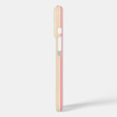 ピンクと黄ストライプの色 Case-Mate iPhoneケース (裏面 / 左)
